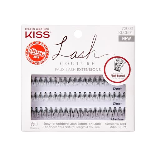 KISS Lash Couture Venus 60 Faux Mink Clusters + Rosewater Remover