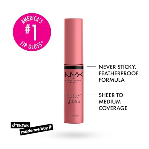 NYX Butter Gloss Tiramisu & wet n wild Purple Gel Lip Liner Bundle
