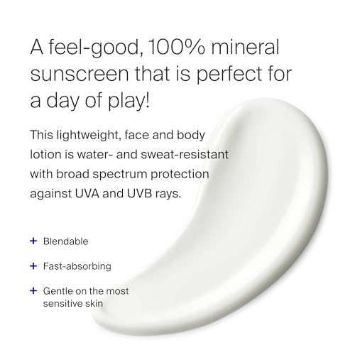 Supergoop! PLAY Mineral Lotion - 1 fl oz - Broad Spectrum SPF 30 Sunscreen for Face & Body - Lightweight, Fast Absorbing + Water-Resistant - With Green Algae