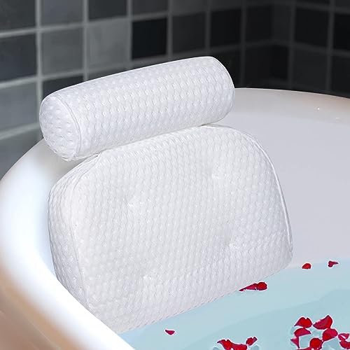 Bath Pillow for Tub with Neck & Back Support