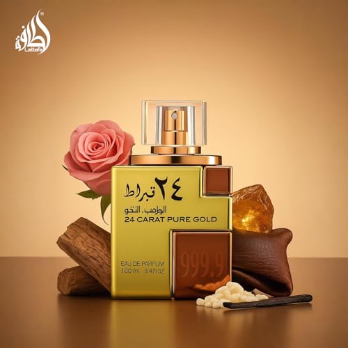 Lattafa 24 Carat Pure Gold Unisex Eau De Parfum Spray 3.4oz
