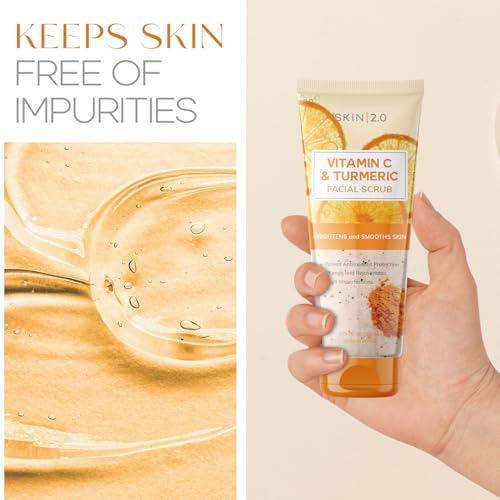 Vitamin C & Turmeric Face Scrub - Brightening Exfoliator, 200ML