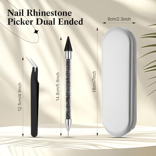 Rhinestone Picker Tool Set with Wax Pen & Tweezers