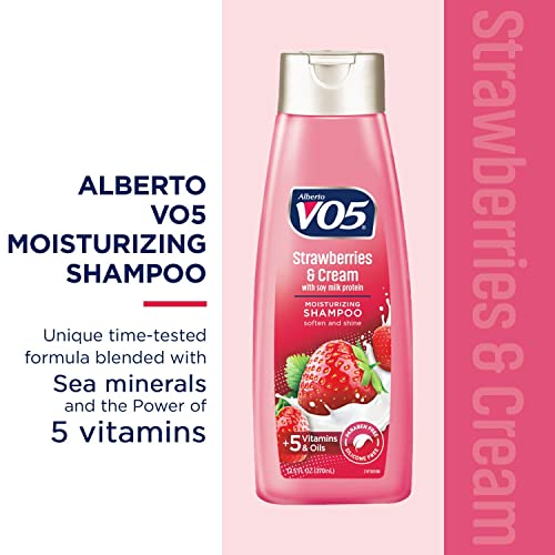Moisture Milks Shampoo, 15 Oz, Strawberries by Vo5 (Pack of 2)