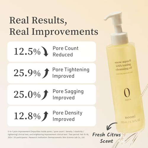 NOONI Snow Aqua LHA Cleansing Oil - Pore & Makeup Remover