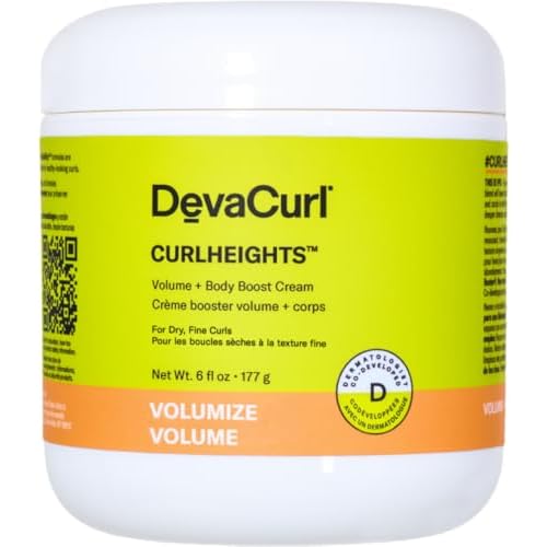 DevaCurl CurlHeights Volume + Body Boost Cream, 6 oz