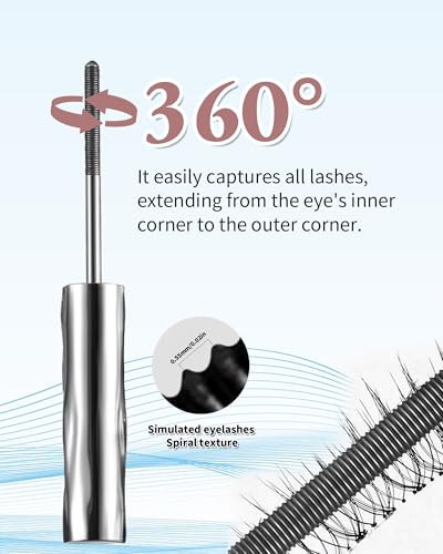 Iron Wand Waterproof Mascara for Volume & Length - No Clumping, Long-Lasting