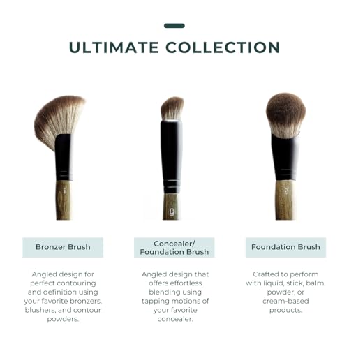 Rose and Ben Beauty C31 Spot Concealer Brush | Angled Design for Effortless Blending | High Coverage, Seamless Finish | Cruelty-Free Bristles