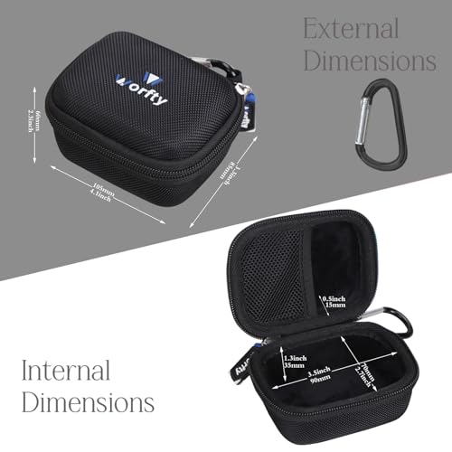 Shavers Case for Mbzoey Electric Foil Shavers for Men: Mini Electric Razor for Face - Hard Protective Travel Carrying Storage Bag (Black)
