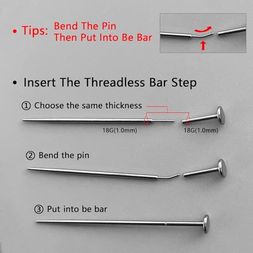 G23 Titanium Threadless Piercing Taper Tool for Body Jewelry