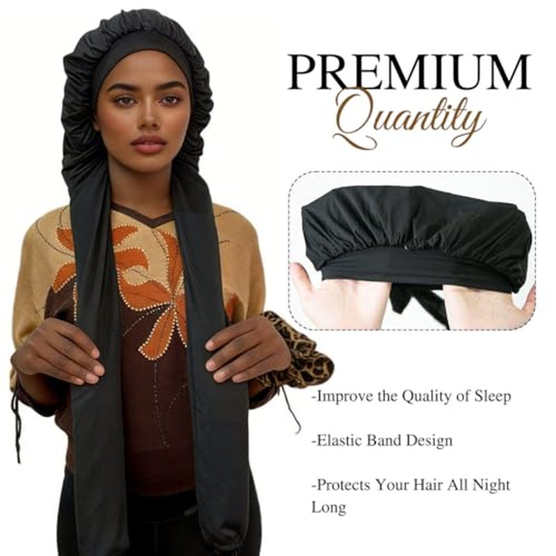 42-Inch Pantyhose Bonnet for Long Hair Protection - Maroochin