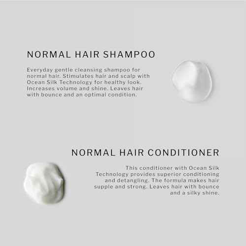 SACHAJUAN Normal Hair Shampoo and Conditioner Set | Ocean Silk Technology for Everyday Cleansing, Volume & Shine | Lightweight Hydration & Detangling | Vegan & Paraben-Free | Set of 2