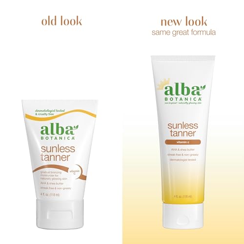 Alba Botanica Sunless Tanner Lotion 4 oz