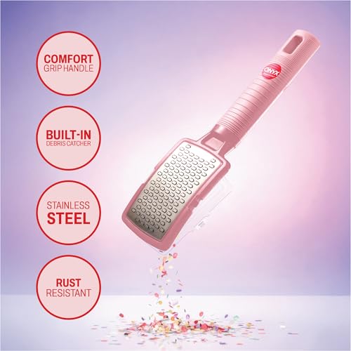 Onyx Professional Stainless Steel Foot Rasp & Callus Remover with Debris Catcher