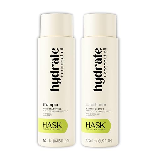 HASK Hydrate + Coconut Oil Shampoo & Conditioner Set - 16oz