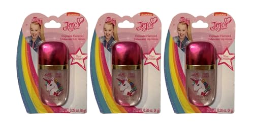 JoJo Siwa Cupcake Lip Gloss - Iridescent Shimmer, Pack of 3