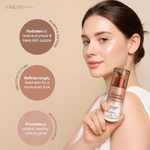 Collagen & Vitamin E Face Serum ? Hydrating, Firming & Nourishing Formula ? Dermatologist Tested, Anti-Aging, Korean Skin Care ? Clean Beauty, Cruelty Free, Vegan ? 1.69 Fl Oz