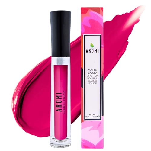 Aromi Pink Magenta Matte Liquid Lipstick - Long-Lasting