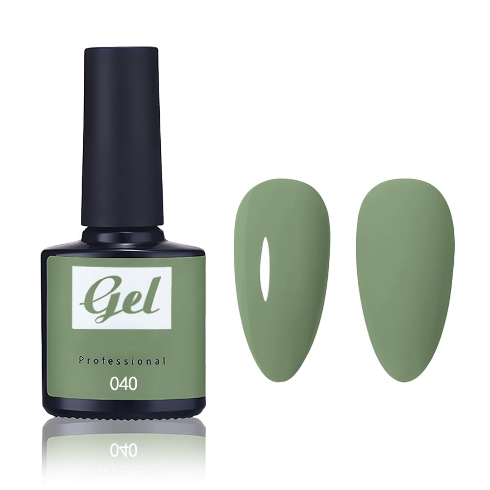 XZMeiLun Olive Green Gel Nail Polish,UV Light Cure Olive Green Gel Polish for Nail Art DIY French Salon Manicure and Pedicureat Home, Spring Summer Autumn Winter Gel Nail Holiday Gift for Women