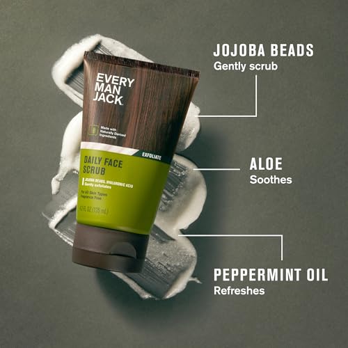 Every Man Jack Exfoliating Face Scrub for Men, 2-Pack