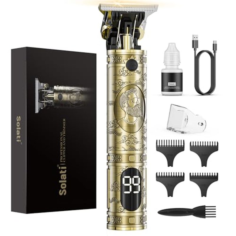 Solati Professional Hair Clippers for Men with LCD Display