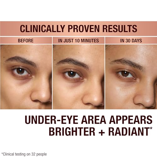 Charlotte Tilbury Hollywood Skin Secrets Under Eye Patches - Radiance-Boosting Lift Effect Eye Patches for Puffy Eyes & Dark Circles - Infused with Non-Slip & Non-Drip Cooling Hydrogel Cushion