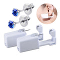 BeiLaiSun 2-Pack Disposable Ear Piercing Gun Kit with 4mm Cubic Zirconia Studs - Safe Home Use, Model 274
