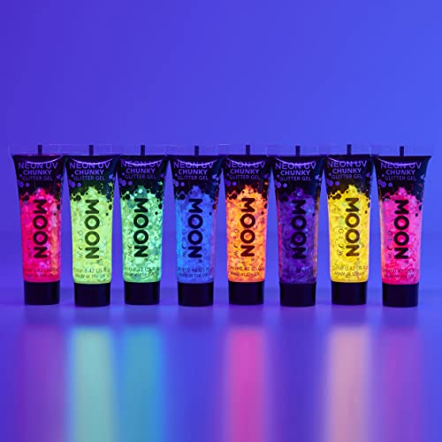 Moon Glow Neon UV Chunky Glitter Gel 12ml