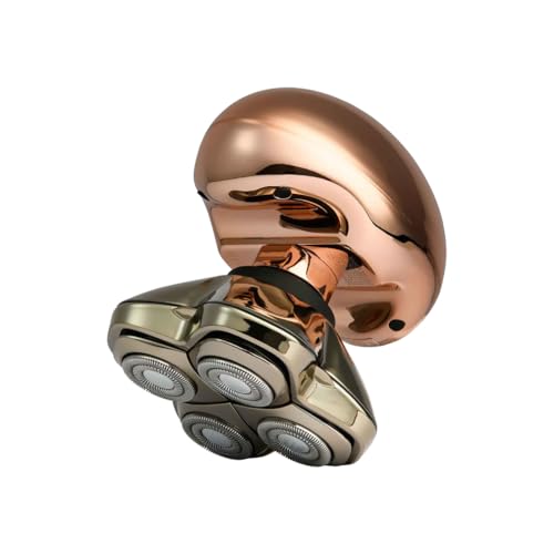 Electric Razor Travel Case & Shaving Stand Bundle for Shavers, Rose Gold & Beige