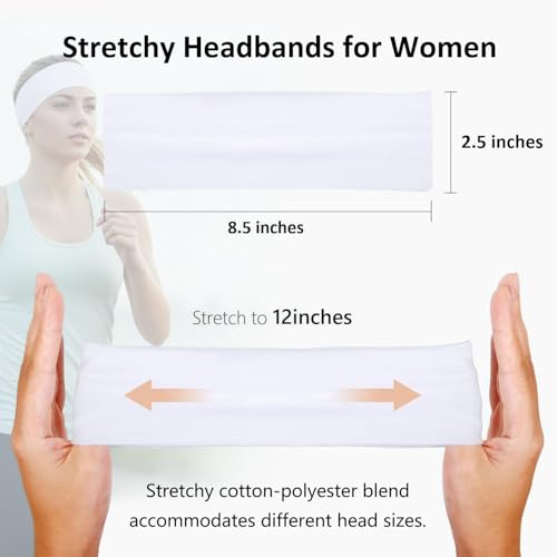 Huachi Women's Headbands 16-Pack Non-Slip Sports & Yoga
