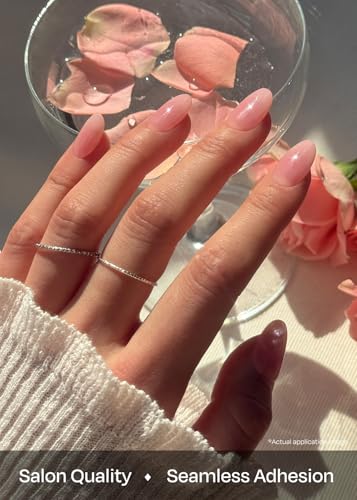 ohora Semi Cured Gel Nail Strips - Pink Jelly Gel Nails