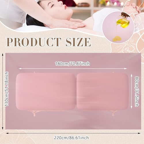 CroBlissful Reusable PVC Wax Mat for Esthetician Bed & Massage Table, Pink