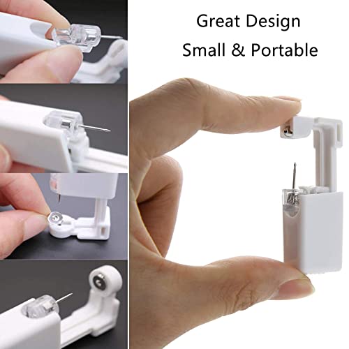 Ear Piercing Kit - 4 Pack Self-Piercing Gun with 5mm Studs
