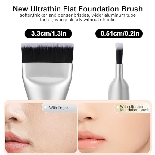 Flat Foundation Brush & Makeup Sponge Set