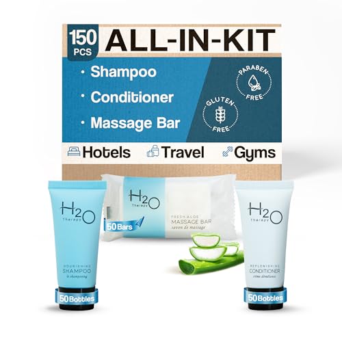 H2O Therapy Hotel Soaps Bulk Set - 150 Piece Amenities Kit