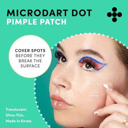 Dots for Spots Pimple Patches with Microdarts - Includes Active Ingredients Niacinamide, Hyaluronic Acid & Salicylic Acid for Maximum Effectiveness - Reduces Redness and Dark Spots (9 count)