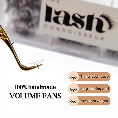 5D - CC Curl 750 Fans Mixed Promade Fans Lash Extensions | TLC Lash Supplies 4D to 16D Premade Fans 7 mm to 16 mm Mixed Length Thin Base Premade Fans Eyelash Extensions (5D - CC Curl, 13-14-15 mm)