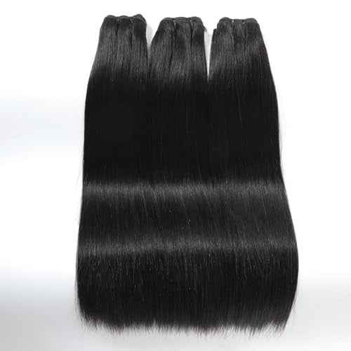 Grand Nature Virgin Human Hair Bundles, Brazilian Raw Virgin Hair Bundles Straight Double Drawn Hair Wefts
