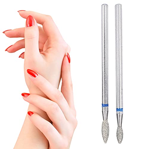 50Pcs Nail Drill Bits Set Professional Nail Polishing Head Manicure Gel Cuticle Remover for Manicure Pedicure Nails Salon Home Use(M-2.7MM)