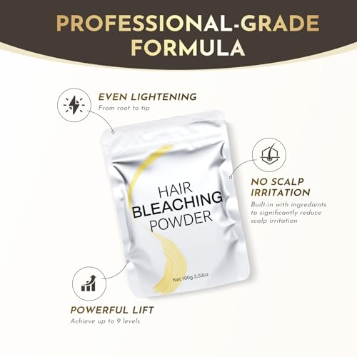 Professional Hair Bleach Powder - Lifts 9 Levels (100g)