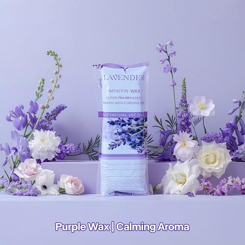 NOVAL Lavender Paraffin Wax Refills - 6 Pack (6 lbs) for Hands & Feet Spa