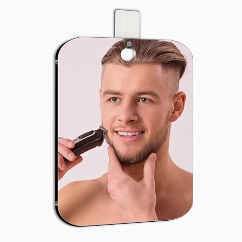 Fogless Shower Mirror for Shaving - Large Wall Mounted, 10.17x7.57 in