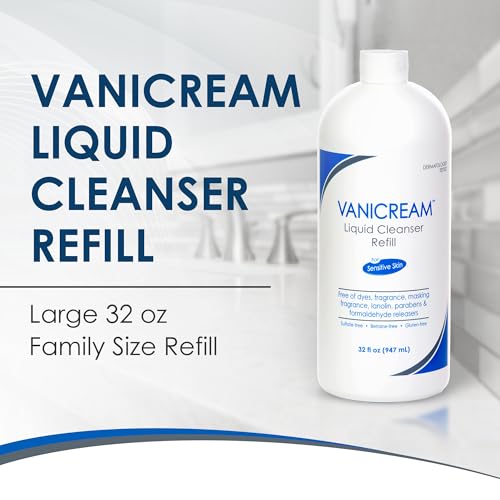 Vanicream Liquid Cleanser Refill, 32 Fl Oz for Sensitive Skin
