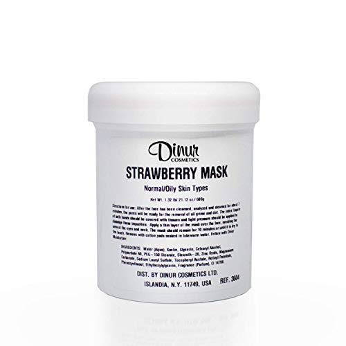 Dinur Cosmetics Strawberry Mask For Normal/Oily Skin Purifying & Balancing Keeps Skin Clean Smooth & Well Nourished 600 GRAMS, 21.12 oz.