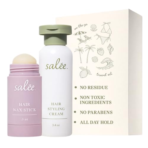 SALEE Hair Styling Cream & Wax Stick Duo - Anti-Frizz, All Hair Types