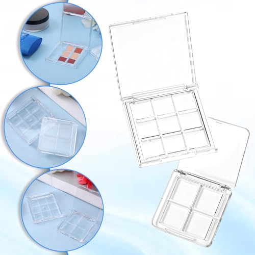Empty Makeup Palette Case Set, 9-Grid & 4-Grid Eyeshadow Organizer