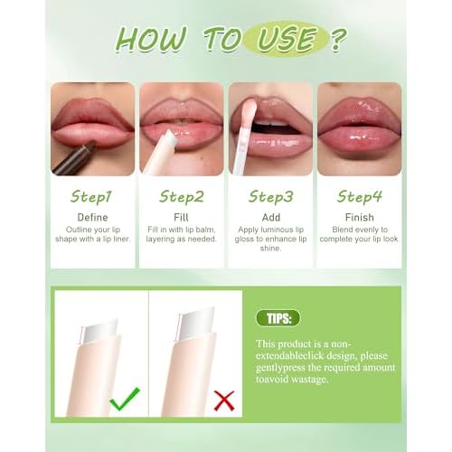 Brown Lip Liner Waterproof Lip Kit with Lips Oil Gloss Plumper Jelly Lips Balm Clear Shimmer Combo,Moisturizing Lipstick Tinted Lipoil Lightweight Non Sticky Liquid Lipstick Women Makeup Gift-Set 02