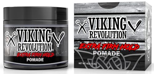 Viking Revolution Extreme Hold Pomade for Men, 4oz