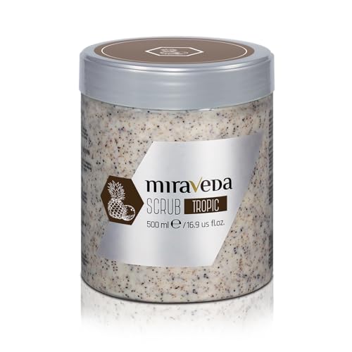 Miraveda by Italwax Tropic Scrub - 500ml / 16.9fl.oz ? With exfoliating coconut shell particles ? Ideal for the whole body