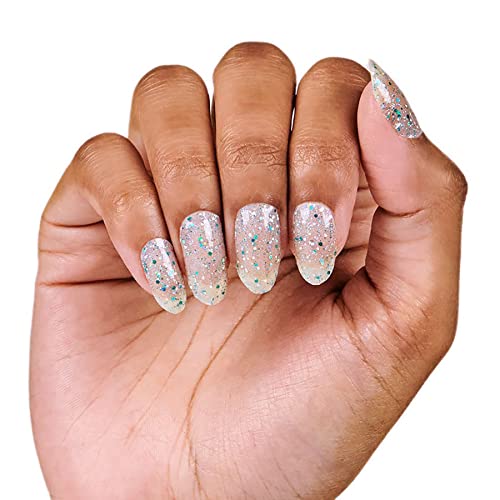 Color Street: Most Definitely (Turquoise glitter overlay)